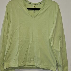 HUE Light Green LS Top Size M